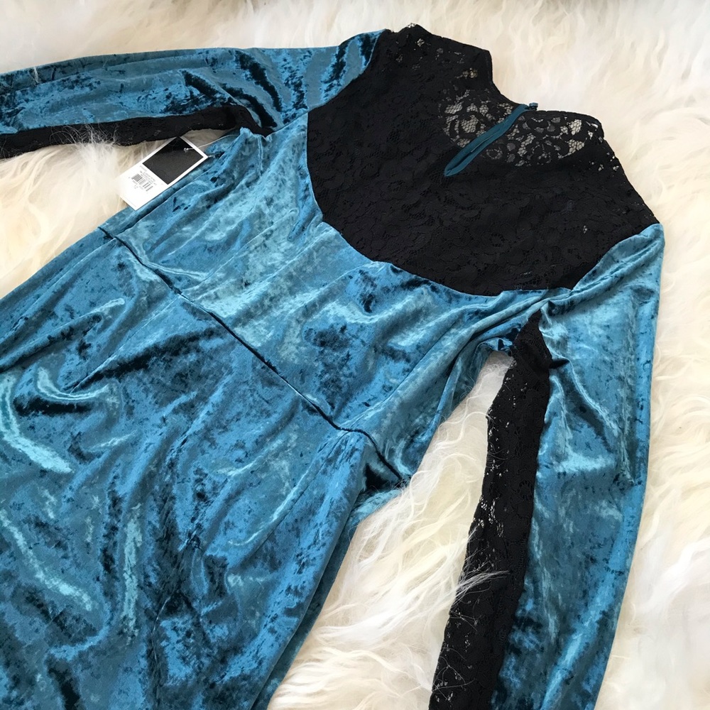 Juicy Couture Black Label Velour Lace-Back Dress - Picture 8 of 8